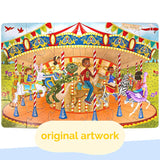 Upbounders Joyful Carousel 2-Sided Jumbo Puzzle for Preschoolers 24 pc
