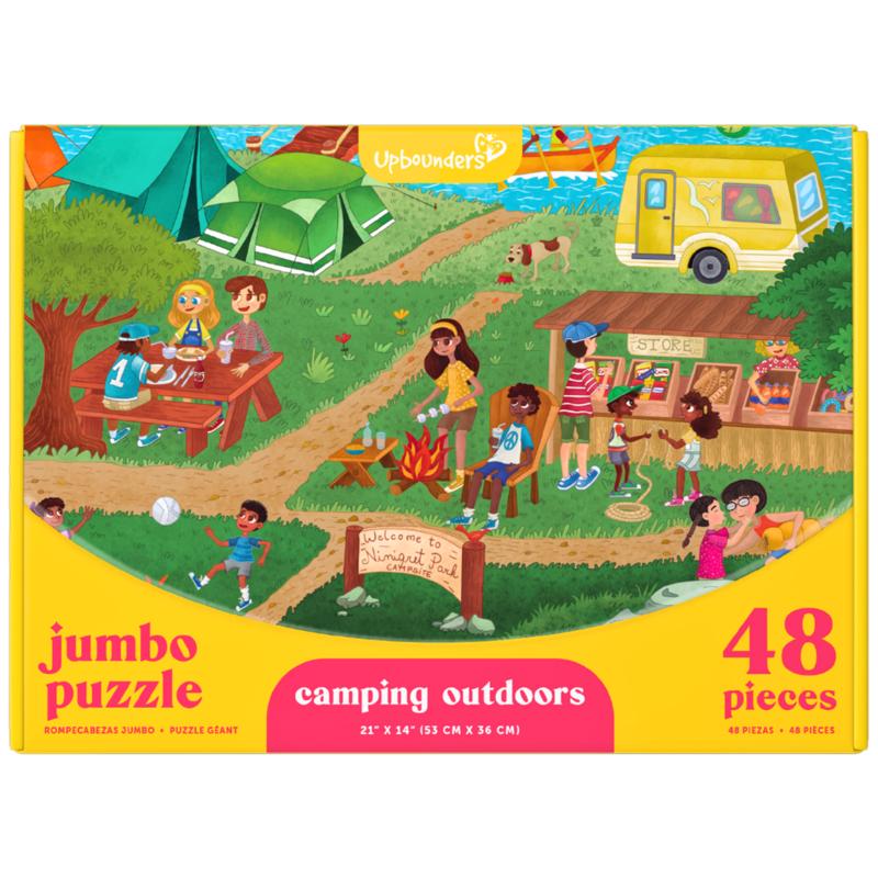Upbounders Camping Outdoors Kids Jumbo Puzzle Multicolored 48 pc