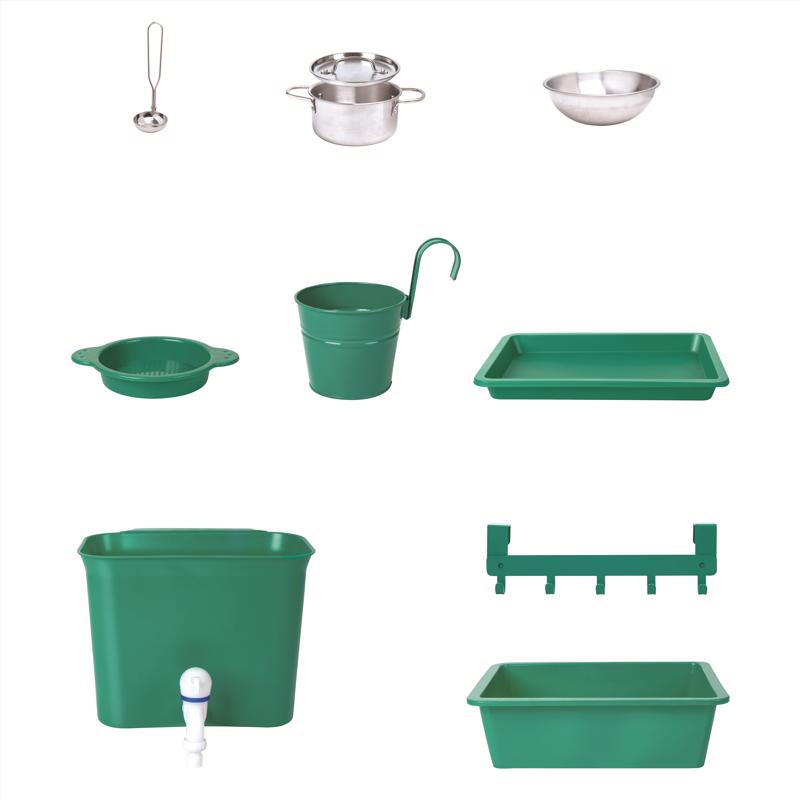Hape Outdoor Kitchen Plastic/Wood Multicolored 10 pc
