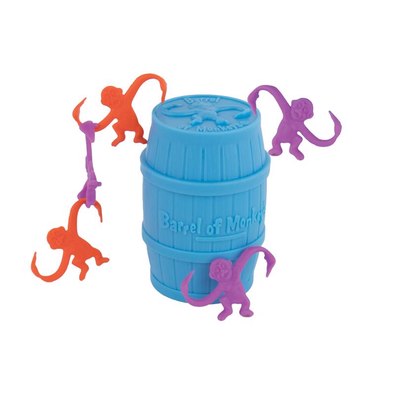 World's Smallest Barrel of Monkeys Tabletop Toys Multicolored 11 pc