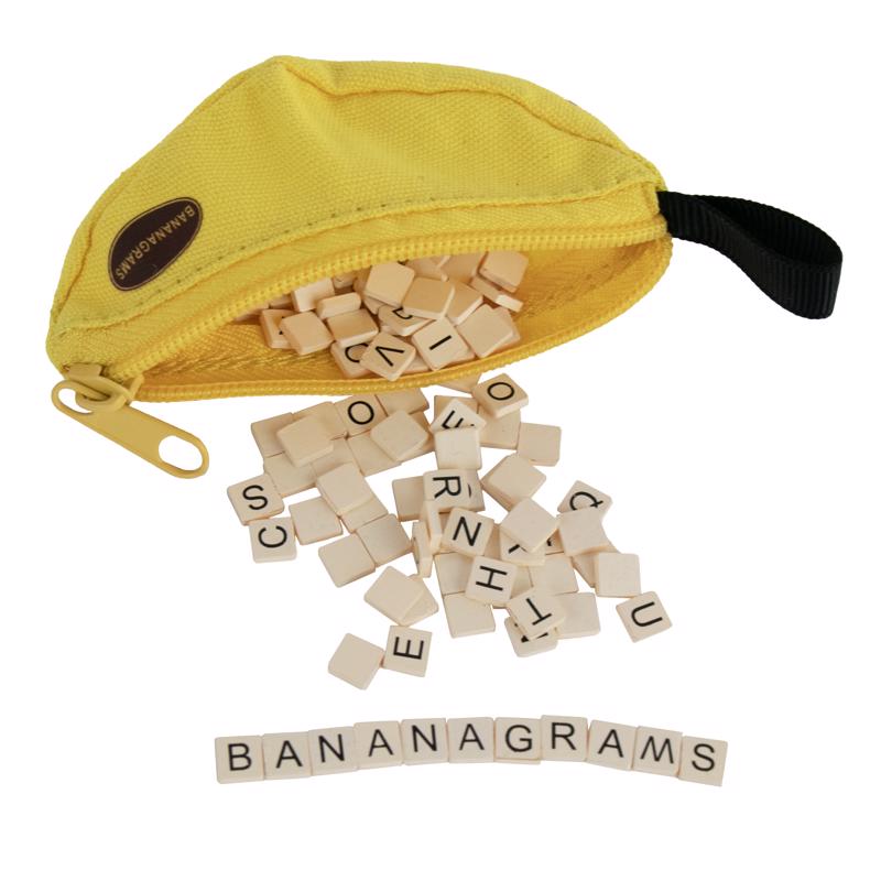 World's Smallest Bananagrams Word Game Yellow 145 pc