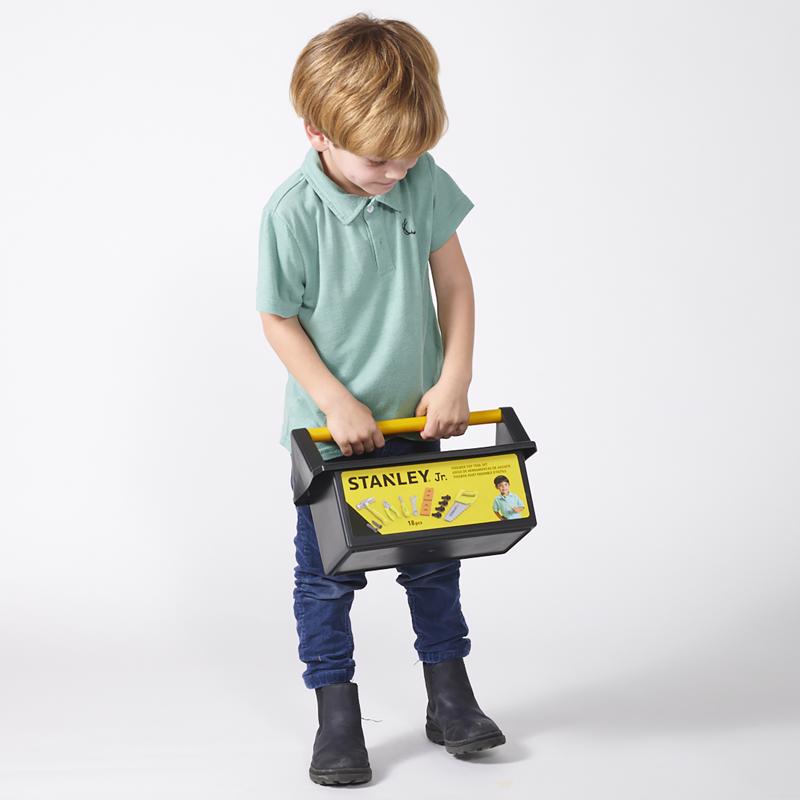 STANLEY Jr. Pretend Play Toolbox Set Multicolored 18 pc