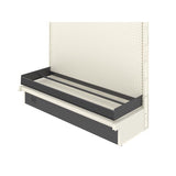 6 in. H X 51 in. W X 19 in. D Black Metal Rope Fixture Rack