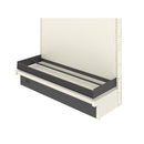 6 in. H X 51 in. W X 19 in. D Black Metal Rope Fixture Rack