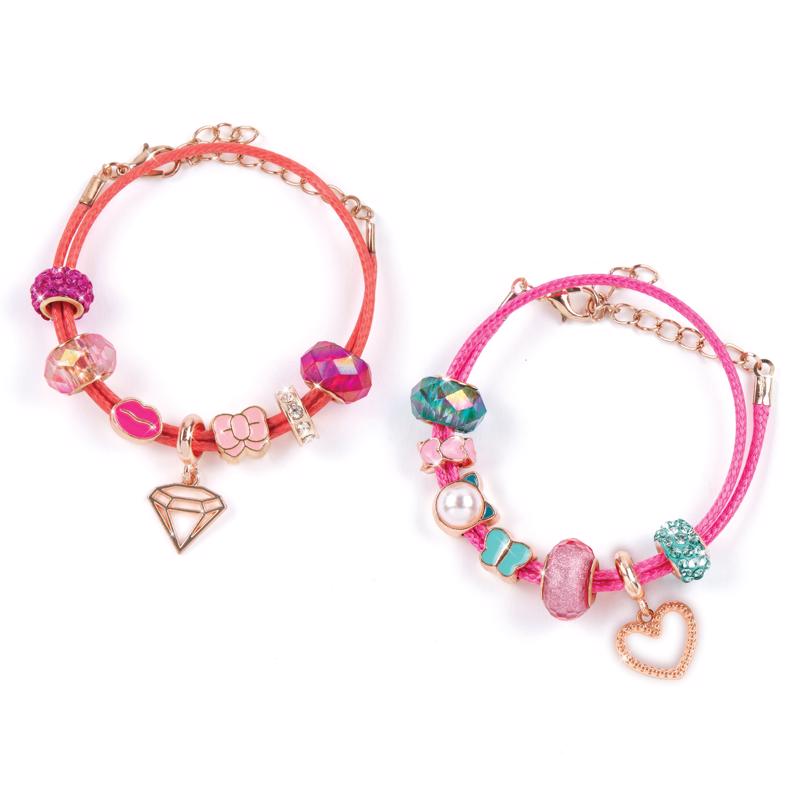 Make It Real Halo Charms Pretty in Pink Bracelets Assorted 17 pc