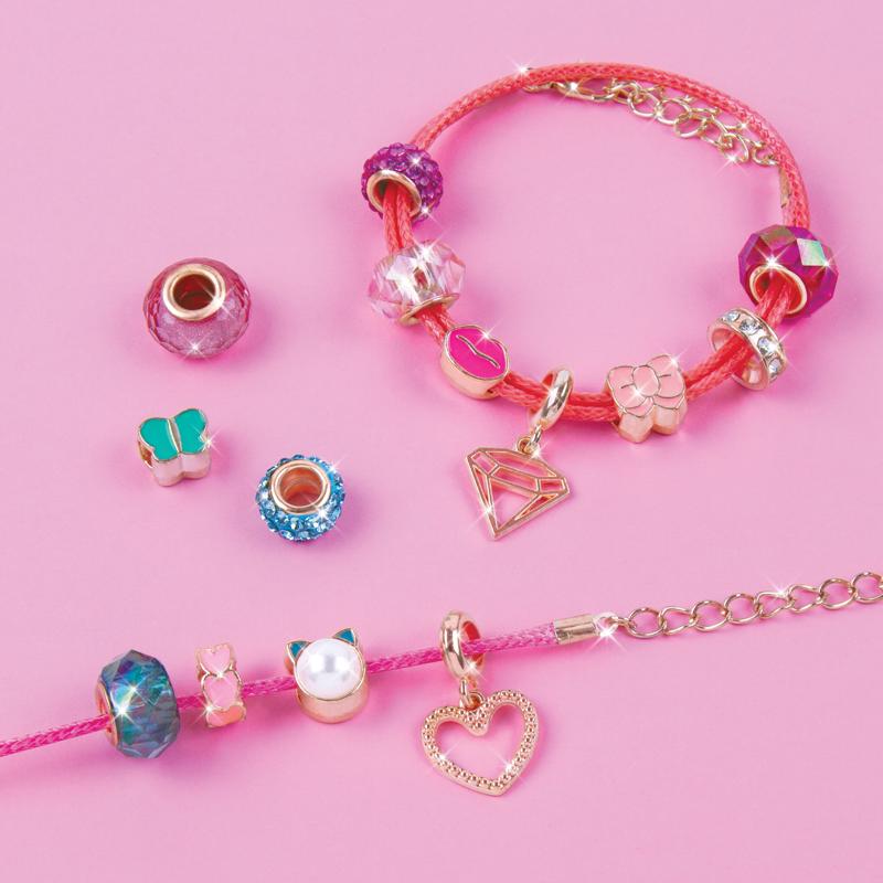 Make It Real Halo Charms Pretty in Pink Bracelets Assorted 17 pc