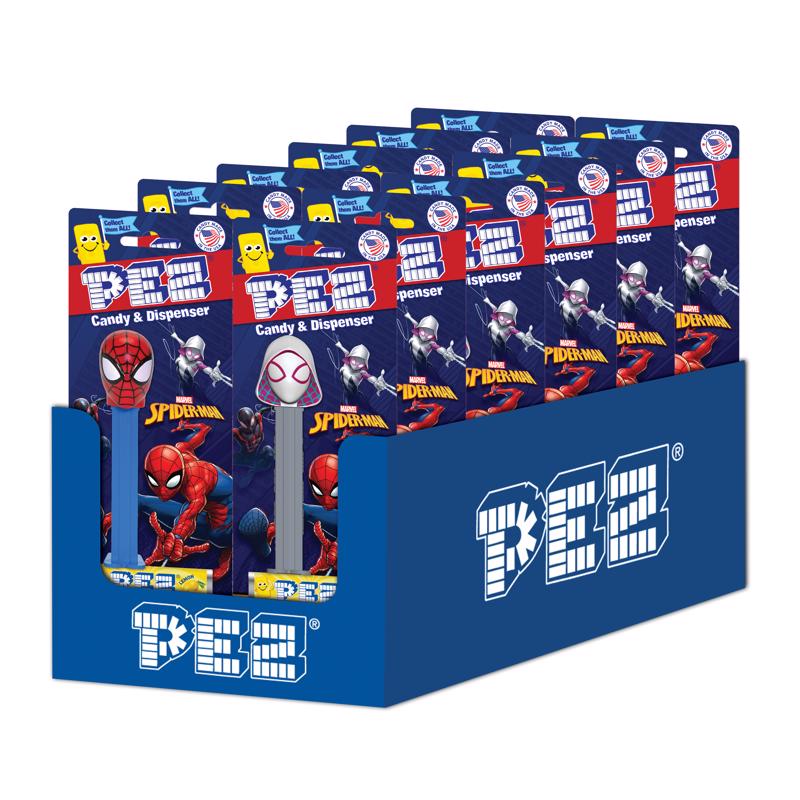 PEZ Spider-Man Assorted Candy and Dispenser 0.87 oz