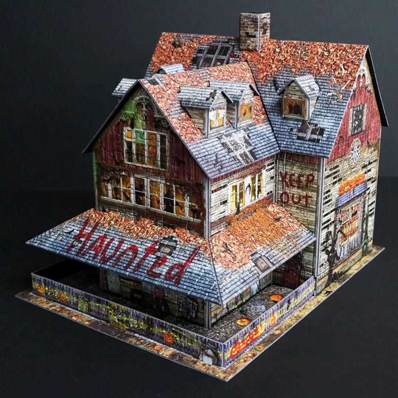 Eurographics Halloween Haunted House 3D Jigsaw Puzzle Cardboard Multicolored 1100 pc