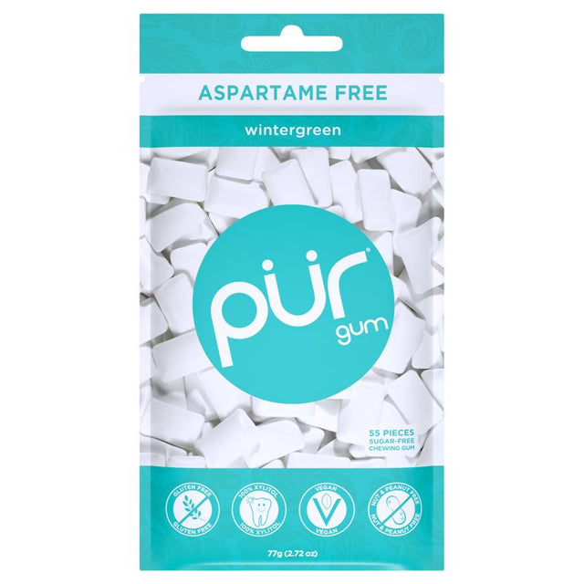 PUR Sugar Free Wintergreen Chewing Gum 1 pk 55 pc