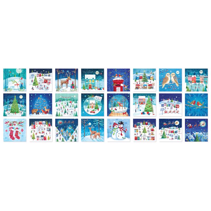 Eurographics Christmas Advent Calendar Puzzle Cardboard Multicolored 1200 pc