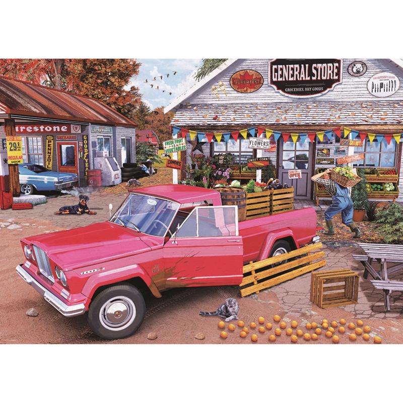 Eurographics Jeep Farmer Truck Puzzles Cardboard Multicolored 1000 pc