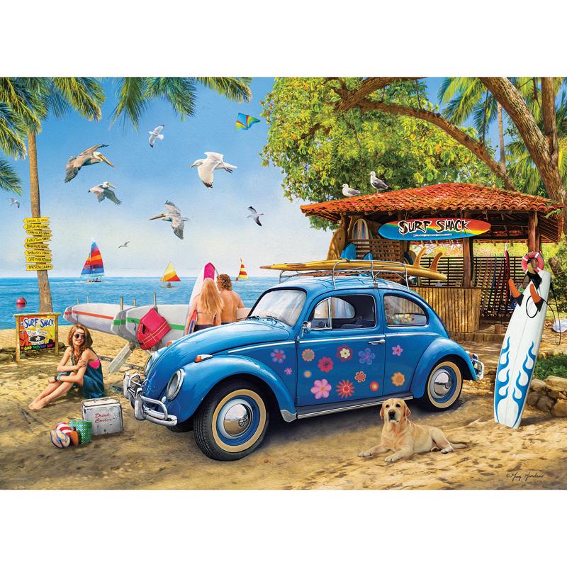 Eurographics VW Surf Shack Puzzles Cardboard Multicolored 1000 pc