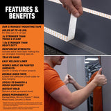 Gorilla 60 in. L X 1 in. W Double-Sided Mounting Tape