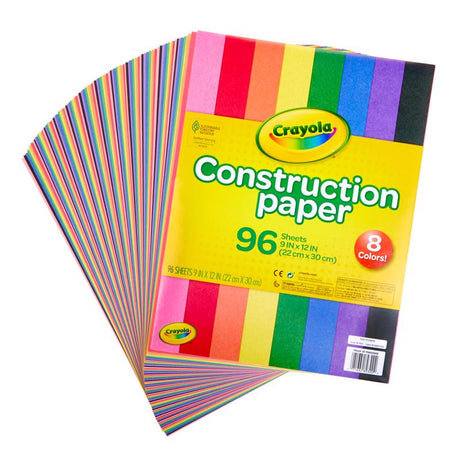 Crayola 12 in. W X 9 in. L Construction Paper 96 pc