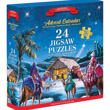 Eurographics Nativity Book Advent Calendar Jigsaw Puzzles Multicolored 1200 pc