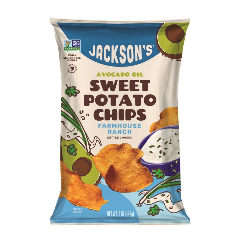 Jackson's Farmhouse Ranch Kettle Cooked Potato Chips 5 oz Bagged ...