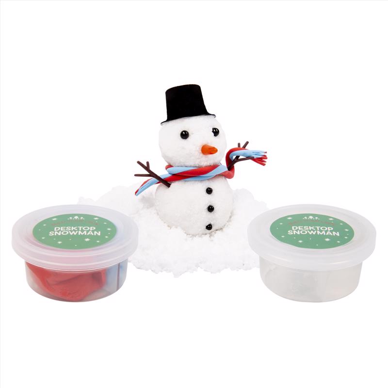 Fizz Make Your Own Desktop Snowman Craft Set Multicolored