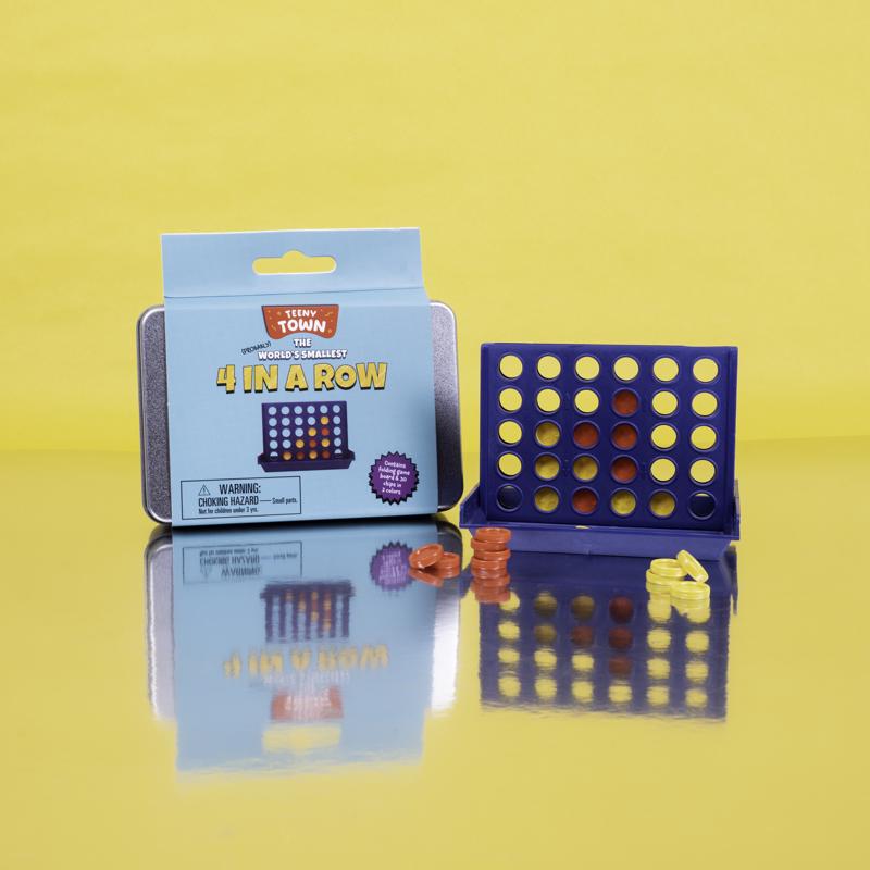 Fizz Teeny Town 4 in a Row Game Toy Multicolored