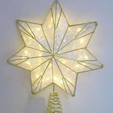 Celebrations LED Warm White Star Tree Topper 12 in.
