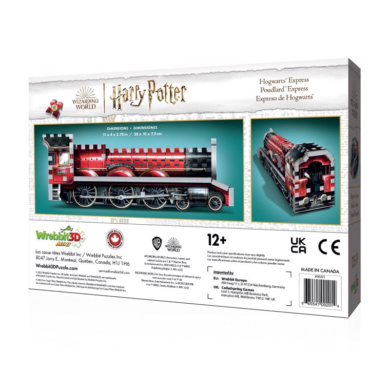 Wrebbit3D Harry Potter Hogwarts Express Mini 3D Jigsaw Puzzle Multicolored 155 pc