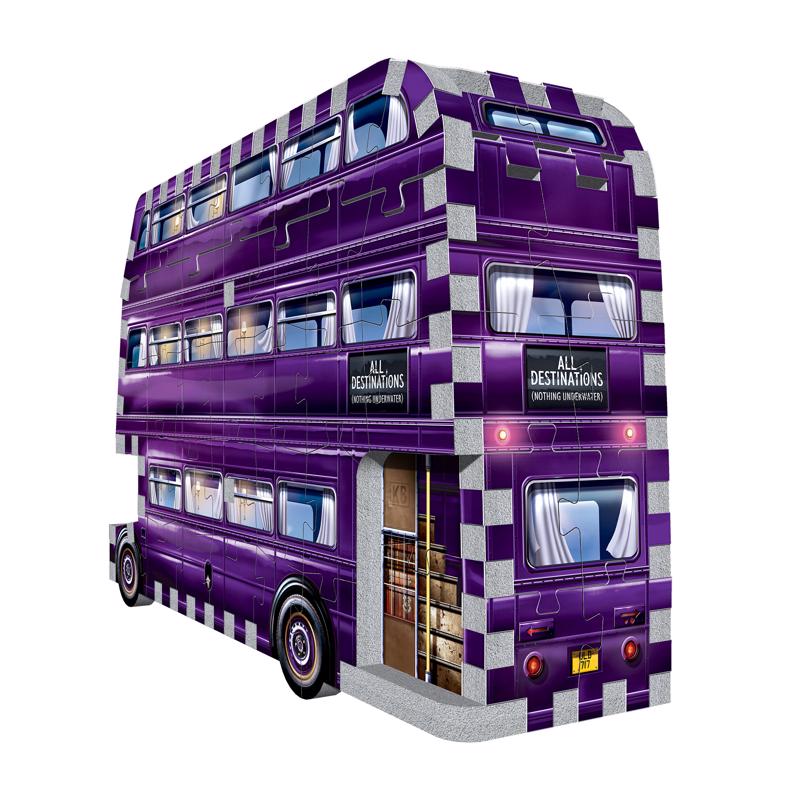 Wrebbit3D Harry Potter The Knight Bus Mini 3D Jigsaw Puzzle Multicolored 130 pc