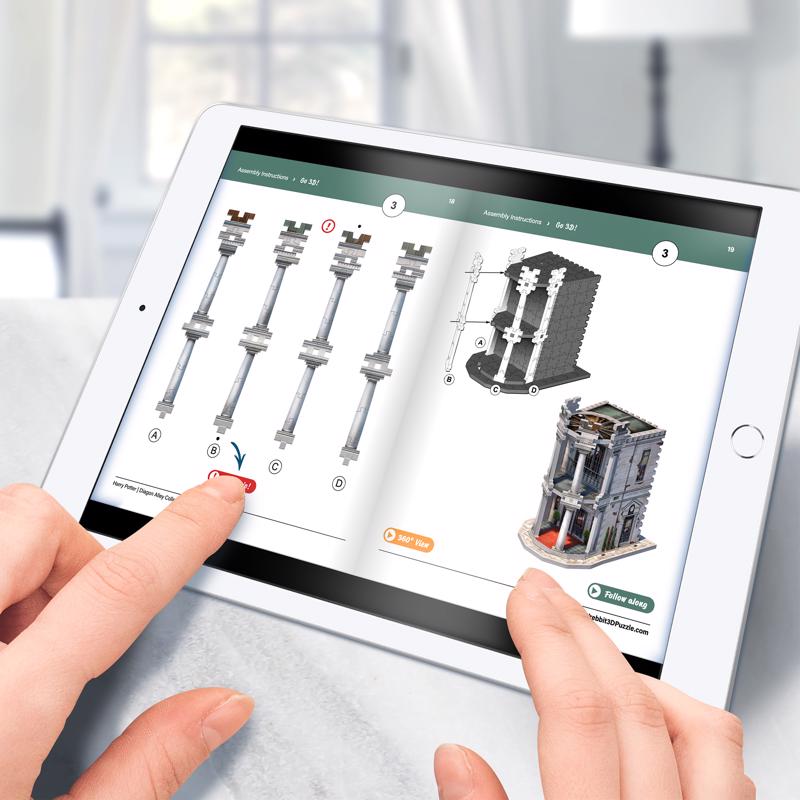 Wrebbit3D Harry Potter Gringotts Bank 3D Jigsaw Puzzle Multicolored 300 pc