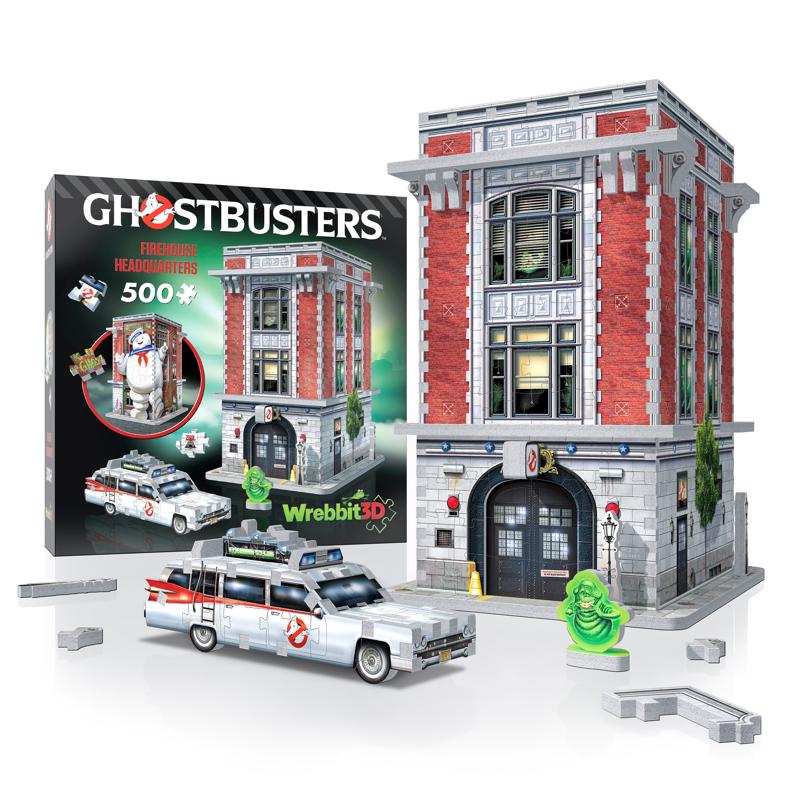 Wrebbit3D Ghostbusters Firehouse Headquarters 3D Jigsaw Puzzle Multicolored 500 pc