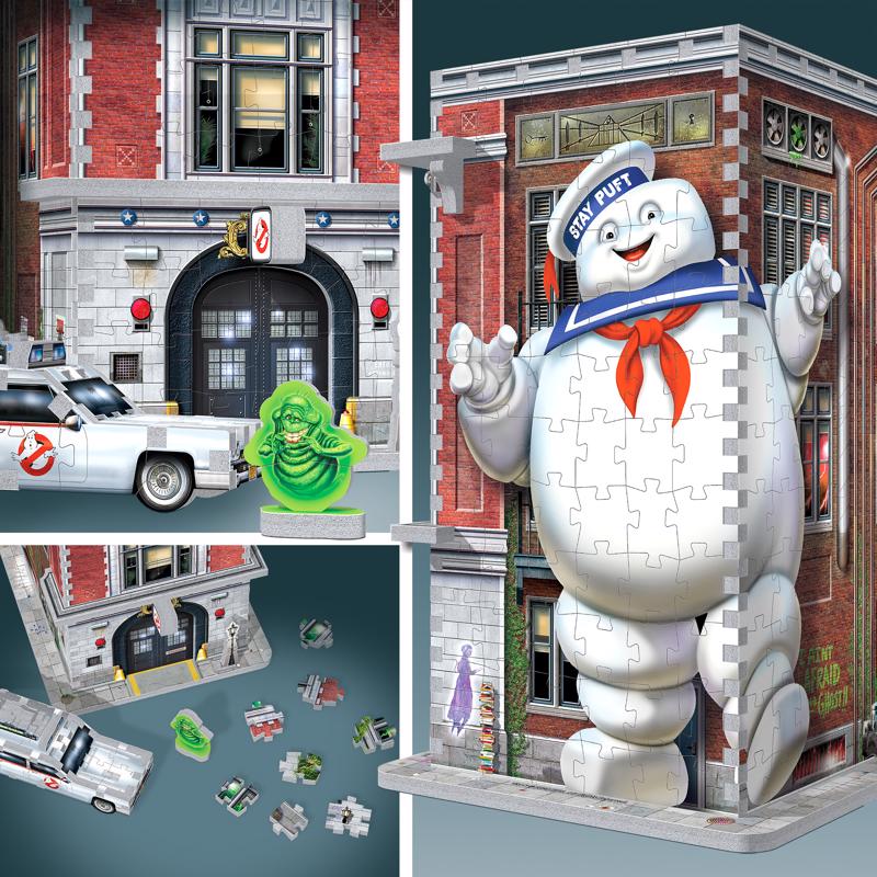 Wrebbit3D Ghostbusters Firehouse Headquarters 3D Jigsaw Puzzle Multicolored 500 pc