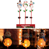 Alpine LED Solar Snowman Christmas 36 in. Garden Stake