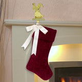 Dyno Red/White Matte W/Bow Christmas Stocking 20 in.