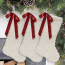 Dyno Red DBL Face Satin Christmas Bow 8 in.