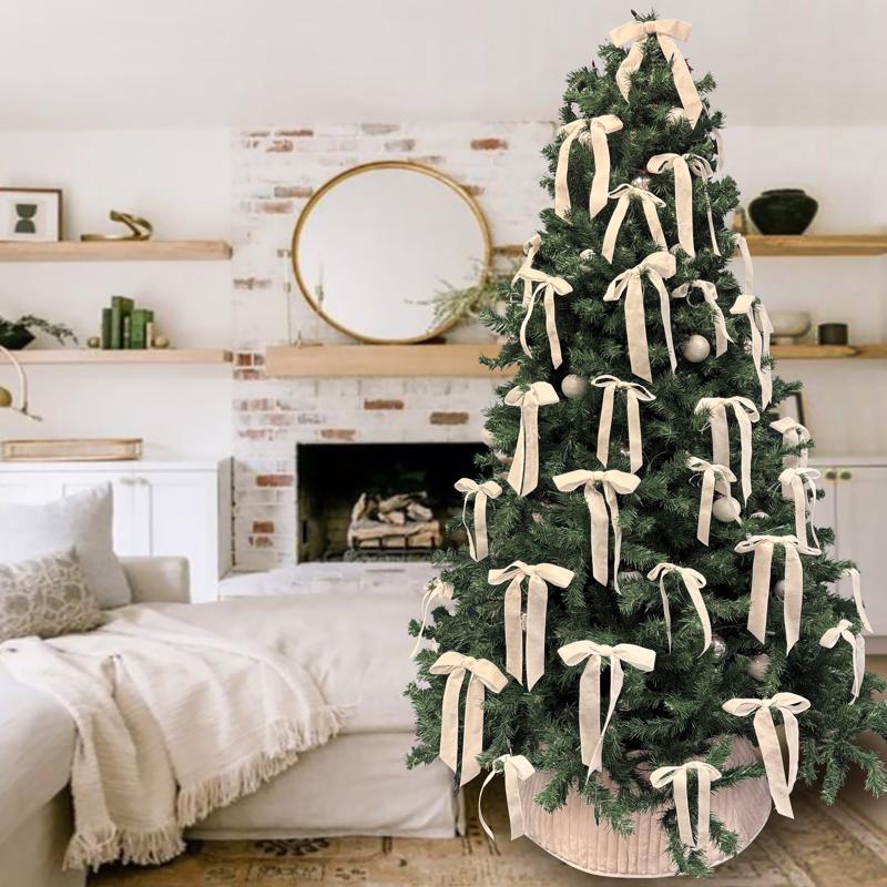Dyno Ivory Christmas Bow 10 in.