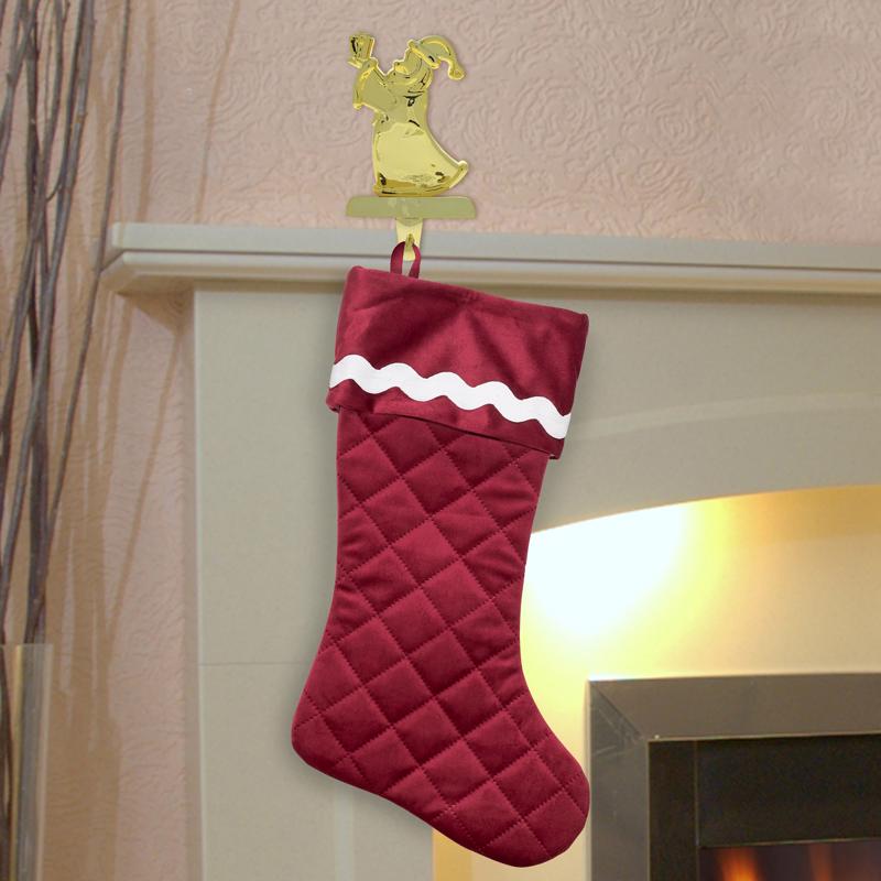 Dyno Red/White Christmas Stocking 20 in.