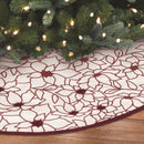 Dyno Ivory/Red Poinsettia Tree Skirt