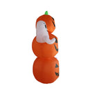 A Holiday Company 14 ft. LED Prelit Pumpkin Stack w/Ghosts Inflatable