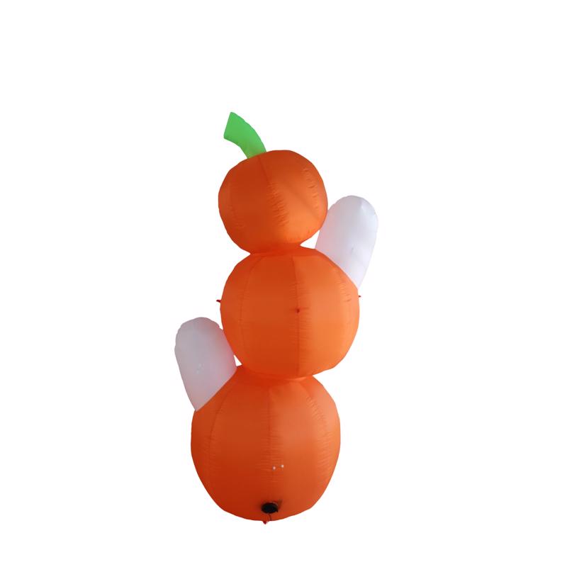 A Holiday Company 14 ft. LED Prelit Pumpkin Stack w/Ghosts Inflatable