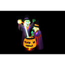 A Holiday Company 6 ft. LED Prelit Witches w/Cauldron Inflatable