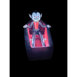 A Holiday Company 6 ft. LED Animated Rising Vampire in Coffin Inflatable