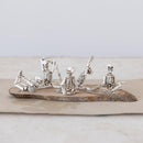 Creative Co-Op Skeleton in Yoga Pose 5 Styles Halloween Decor