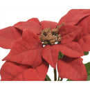 Decoris Red Poinsettia with Pot Table Decor 8 in.