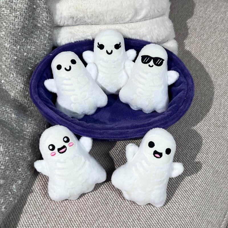 Emotional Support Ghosts Toy Blue/White