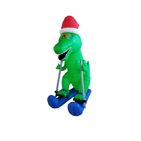 A Holiday Company LED Ski Rex 7 ft. Inflatable