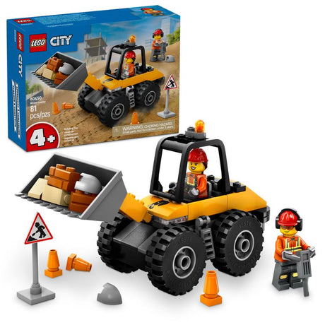 LEGO City Yellow Construction Wheel Loader Building Toy Multi