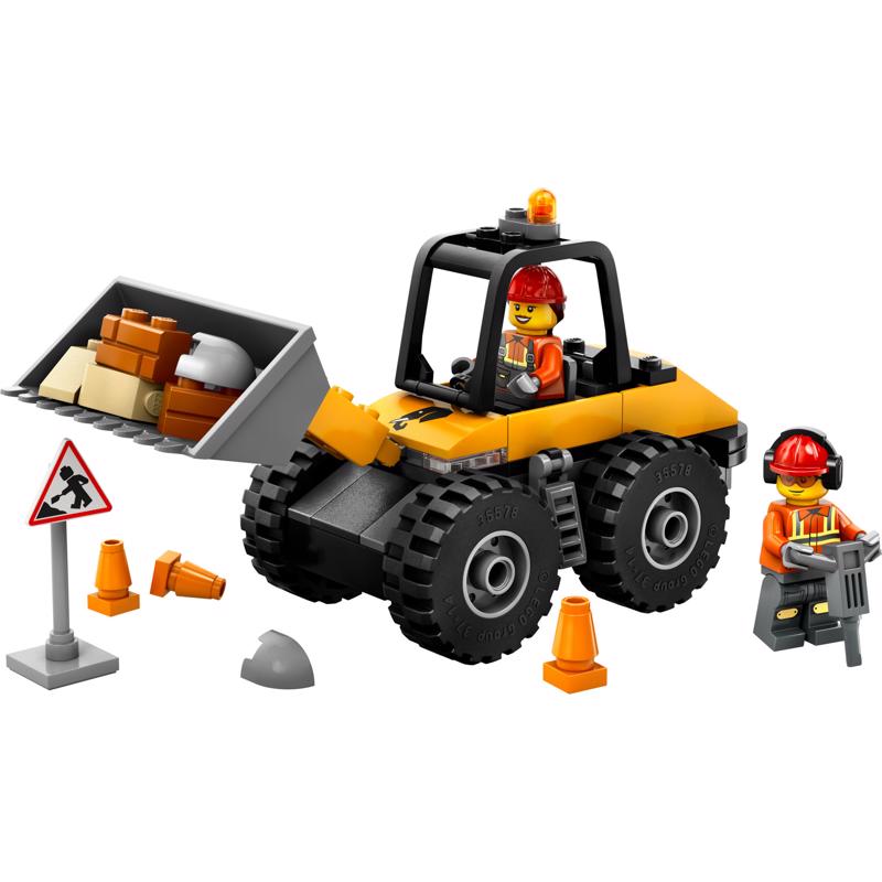 LEGO City Yellow Construction Wheel Loader Building Toy Multi