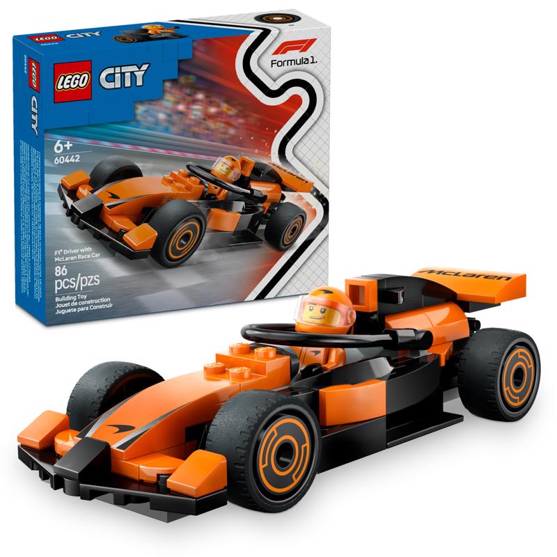 LEGO City F1 Driver with McLaren Race Car Building Toy Multi
