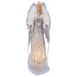 Kurt S. Adler Incandescent Silver/White Angel Tree Topper 9 in.
