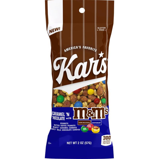 Kar's Caramel N' Chocolate with M&M's Trail Mix 2 oz Bagged