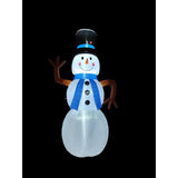 A Holiday Company LED Snow Man Blue Scarf 20 ft. Inflatable