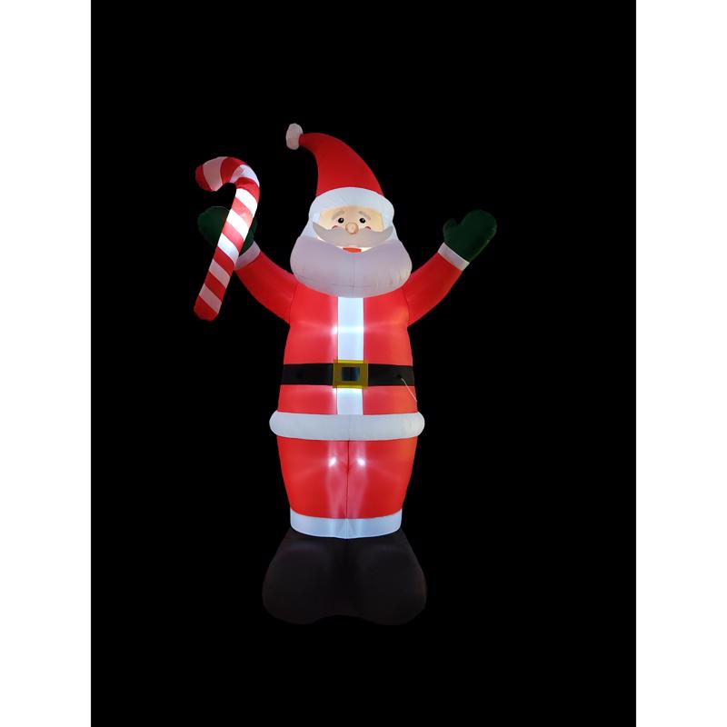 A Holiday Company Santa with Candy Cane 20 ft. Inflatable