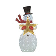 Celebrations LED Snowman with Top Hat, Scarf and Star 52 in. Yard Decor